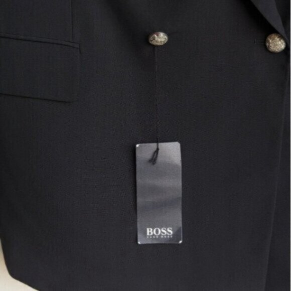 NWT Hugo Boss wool black suit/blazer jacket - Picture 13 of 14